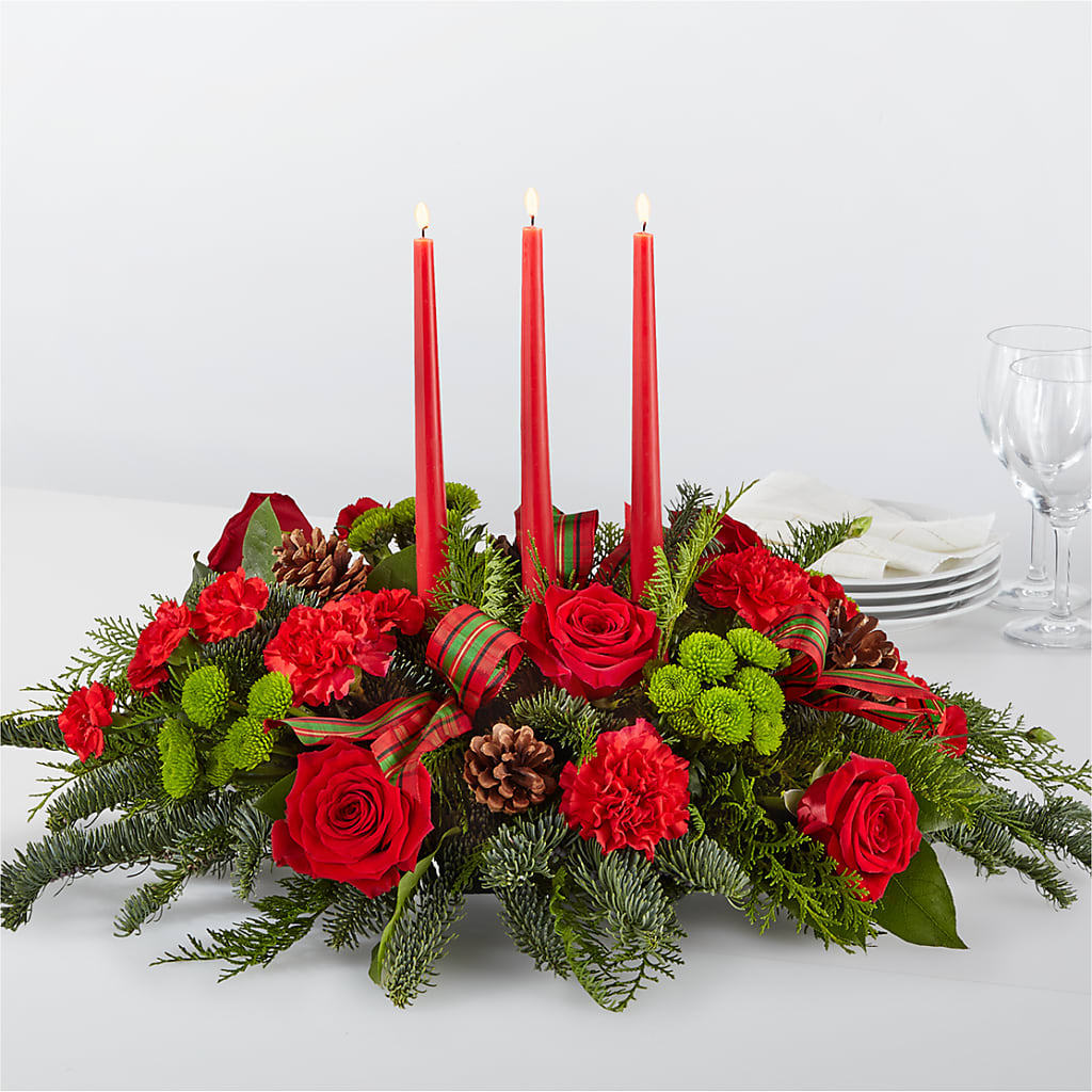 By the Candlelight Centerpiece – Gerbes, Wichita KS
