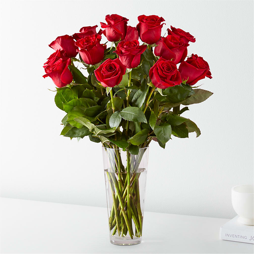 Long Stem Red Rose Bouquet – Gerbes, Wichita KS