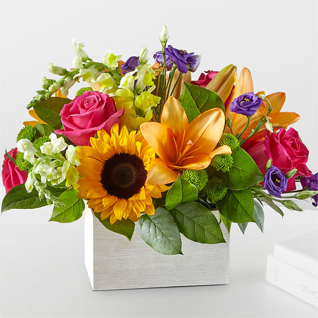 Best Day Box Bouquet – Gerbes, Wichita KS