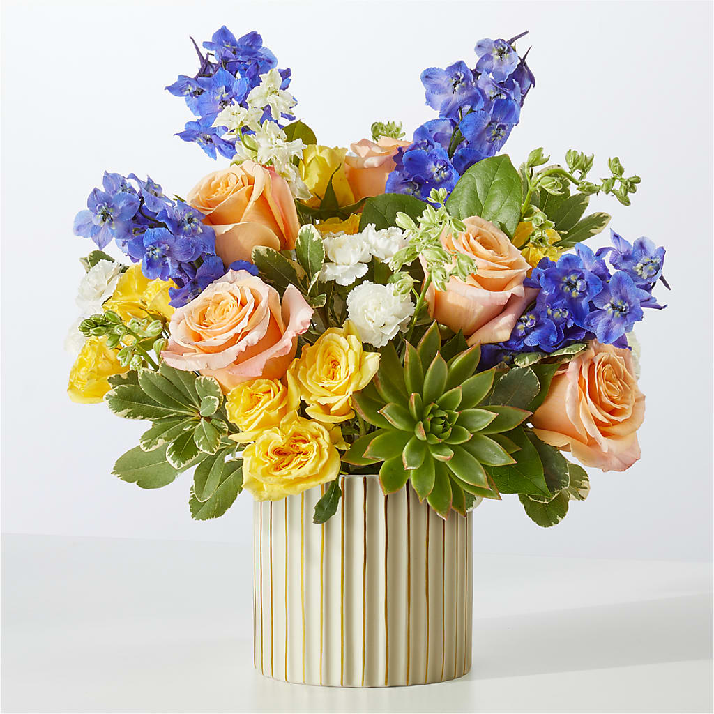 Cobalt Reverie Bouquet – Gerbes, Wichita KS