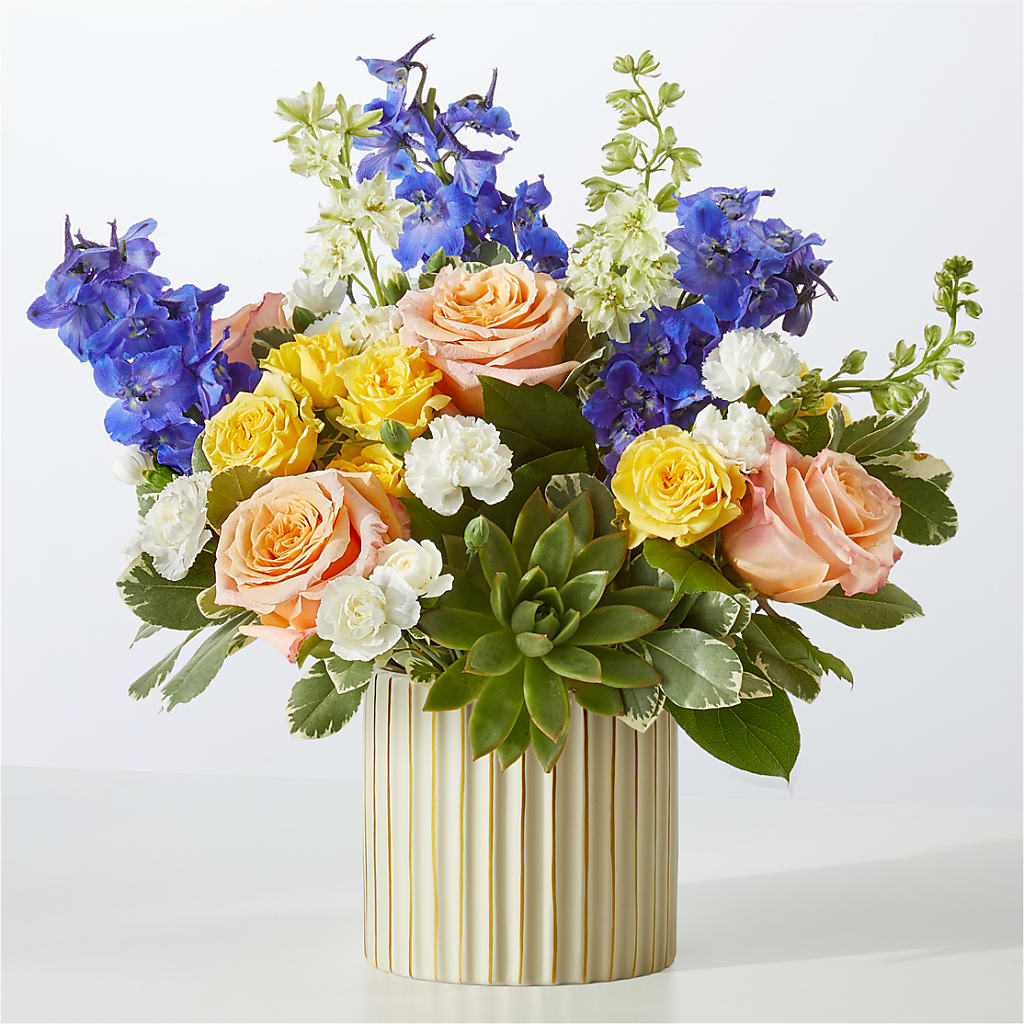 Cobalt Reverie Bouquet – Gerbes, Wichita KS