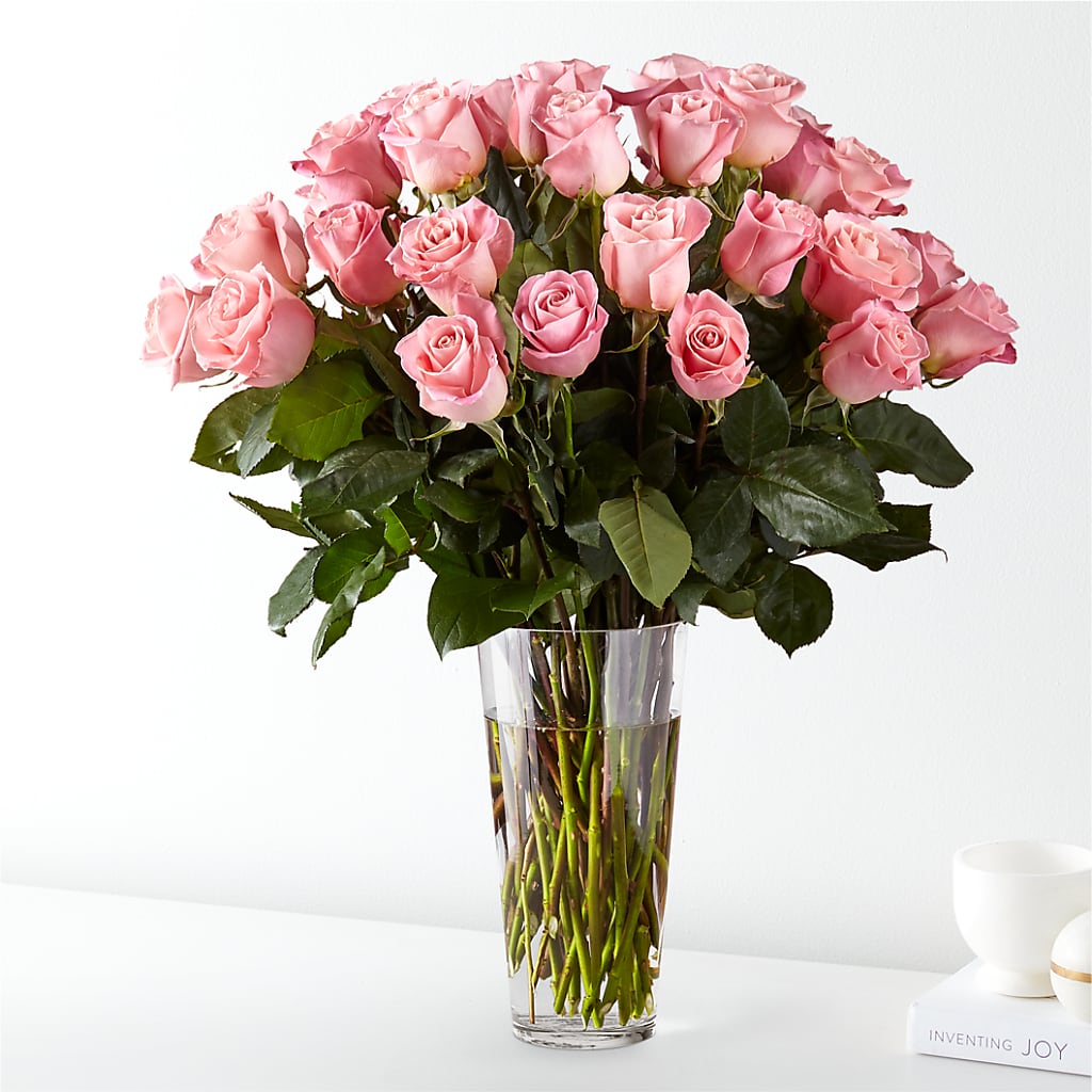 Long Stem Pink Rose Bouquet – Gerbes, Wichita KS