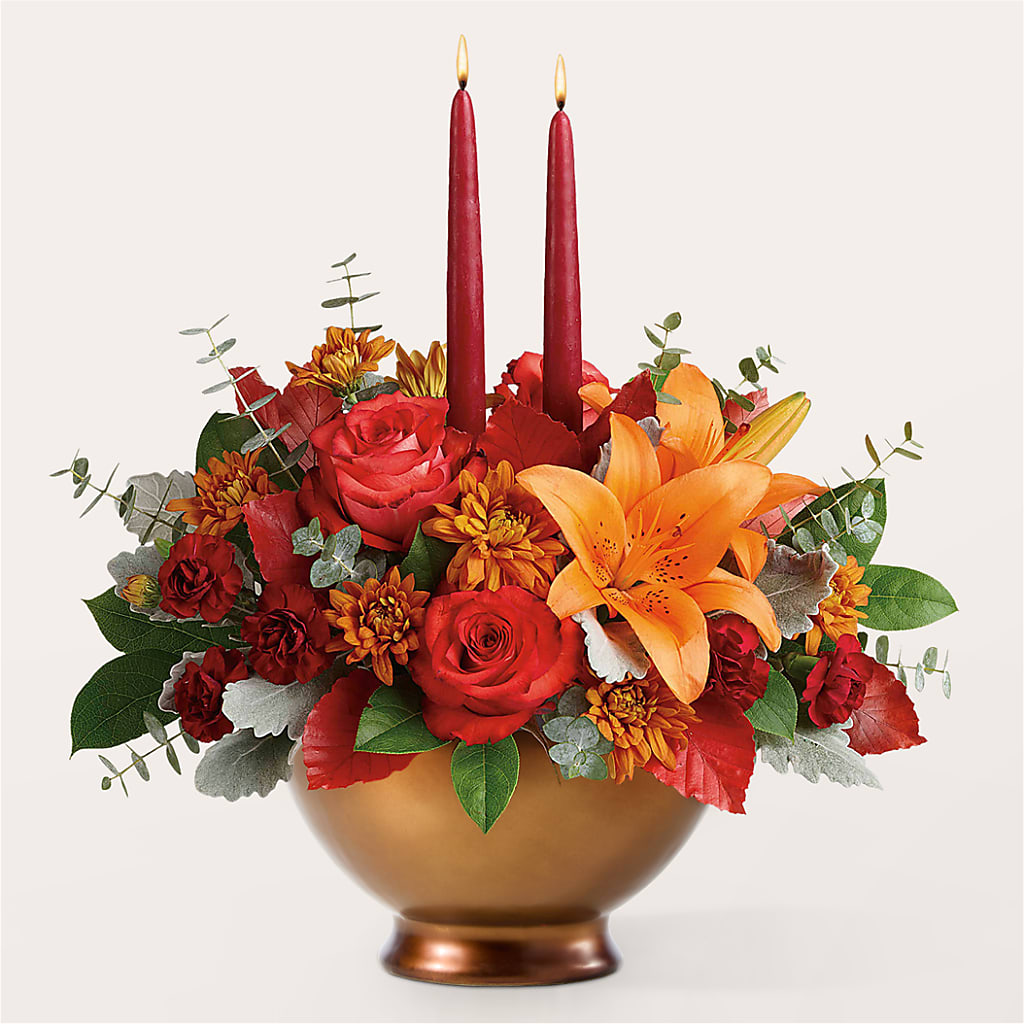 Fruits of Fall Centerpiece – Gerbes, Wichita KS