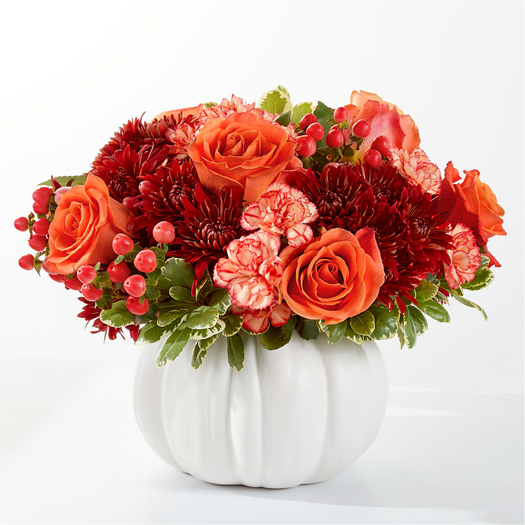 Autumn Air Pumpkin Bouquet – Gerbes, Wichita KS