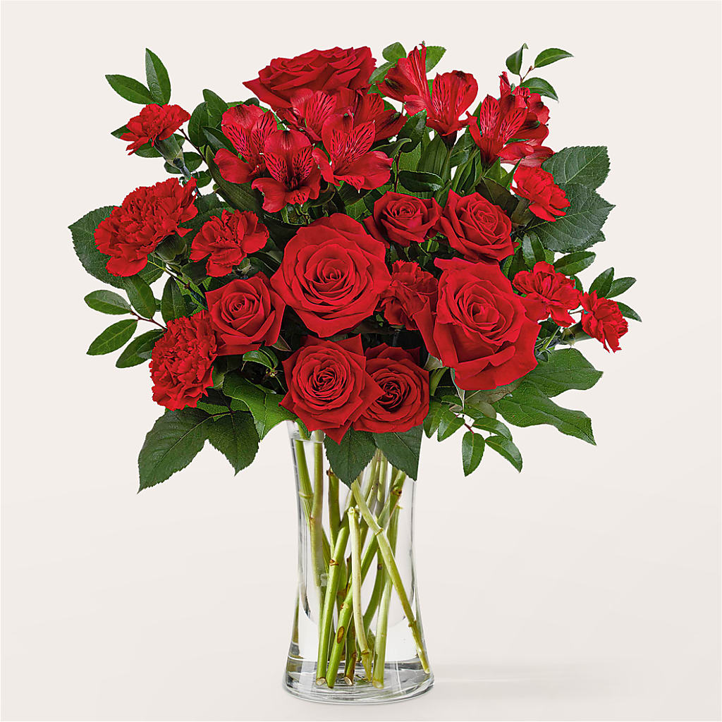 Brilliant Ruby Bouquet – Gerbes, Wichita KS