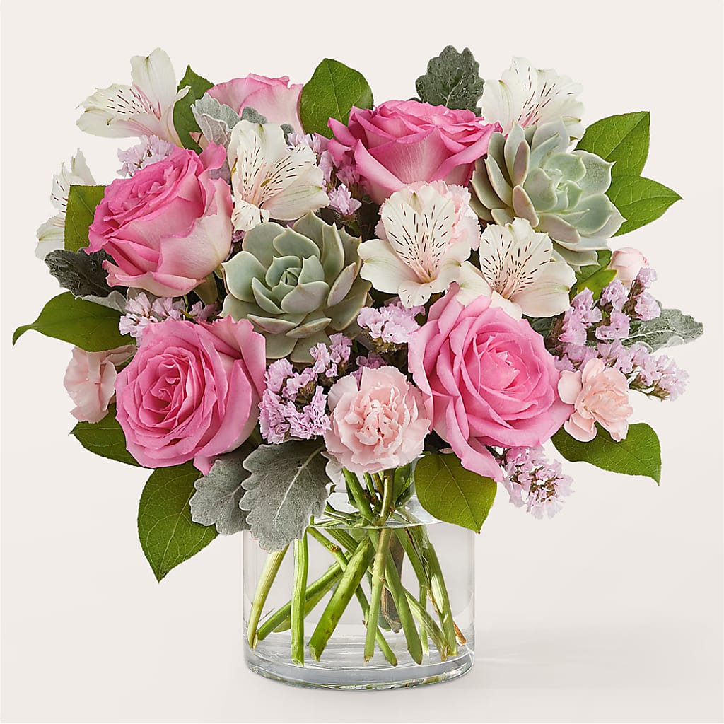 Dusty Rose Bouquet – Gerbes, Wichita KS
