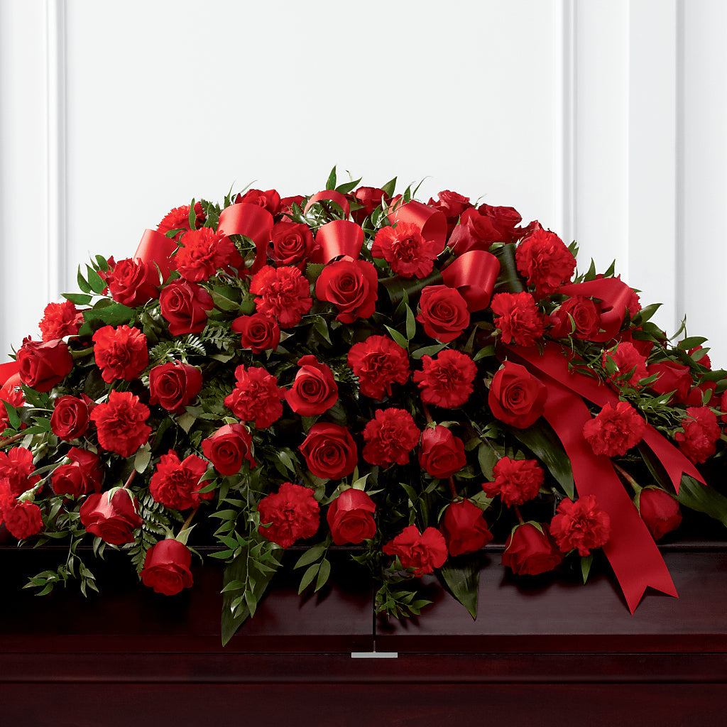 Tribute of Life Casket Spray – Gerbes, Wichita KS