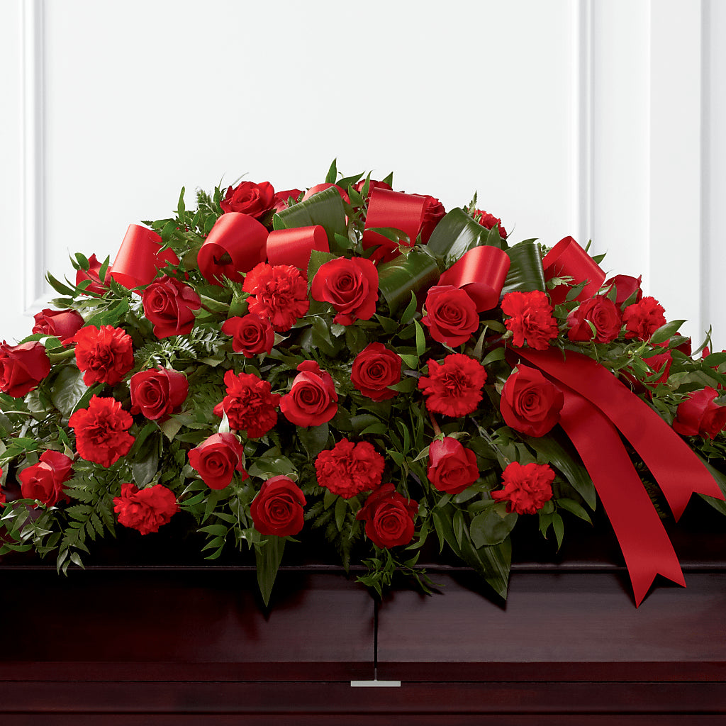 Tribute of Life Casket Spray – Gerbes, Wichita KS