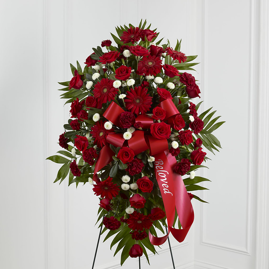 Treasured Memories Standing Spray – Gerbes, Wichita KS