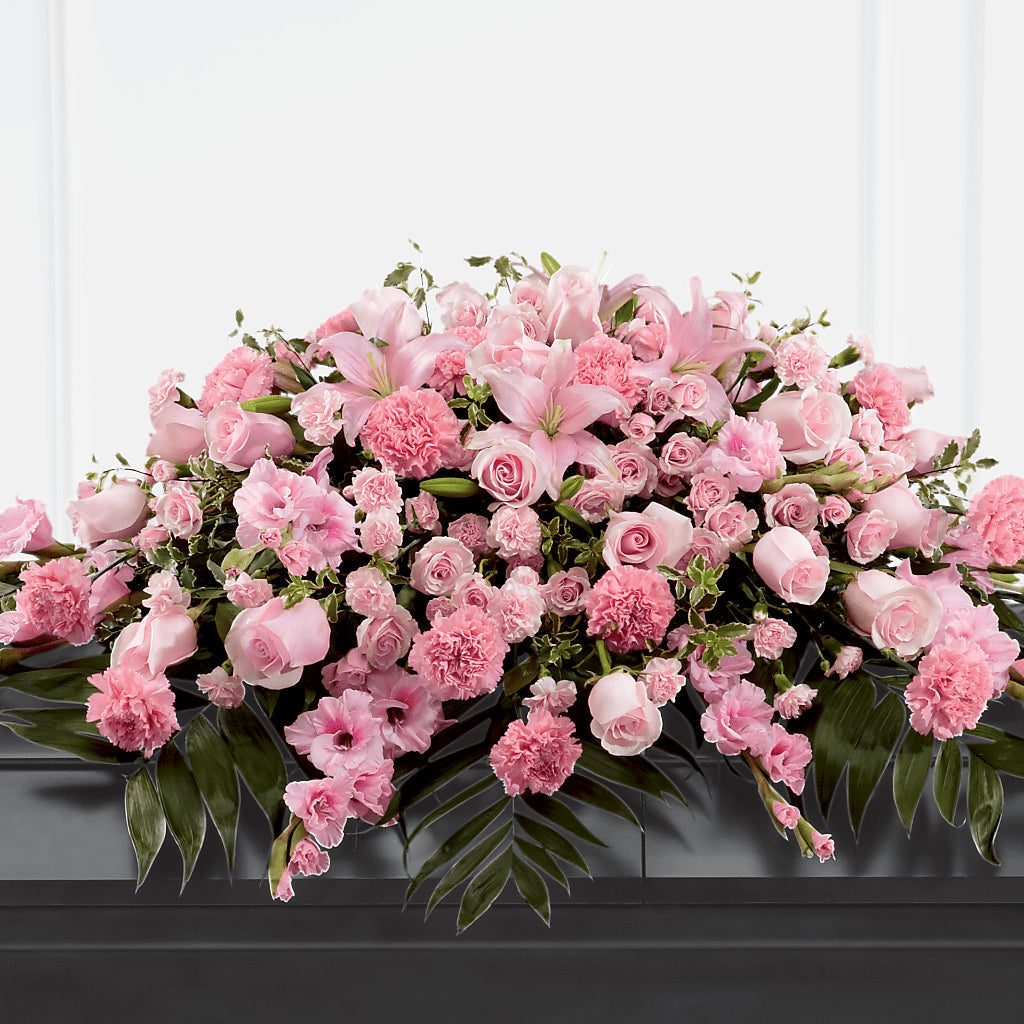 Garden of Comfort Casket Spray (Standard) – Gerbes, Wichita KS