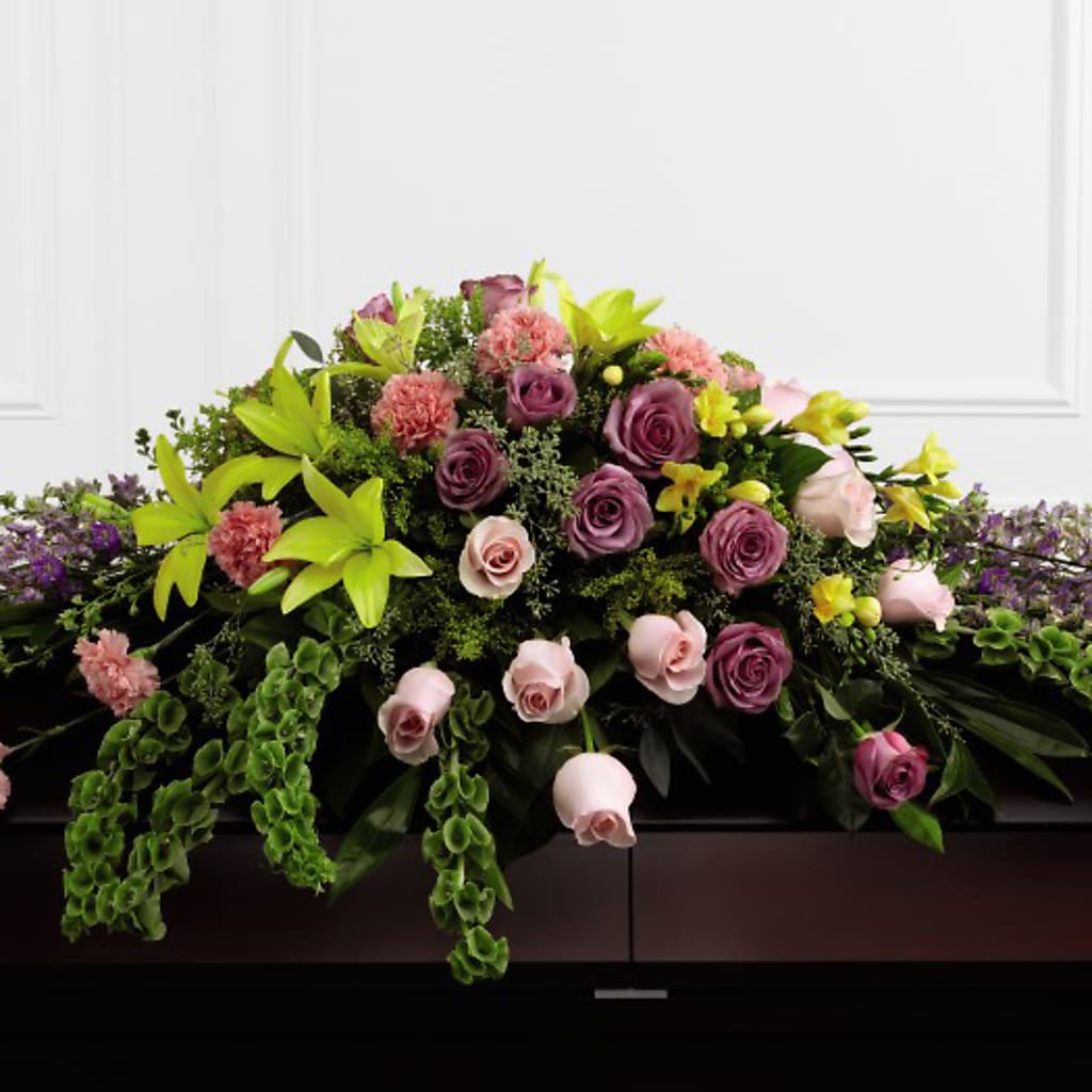 Forever Beloved Casket Spray – Gerbes, Wichita KS