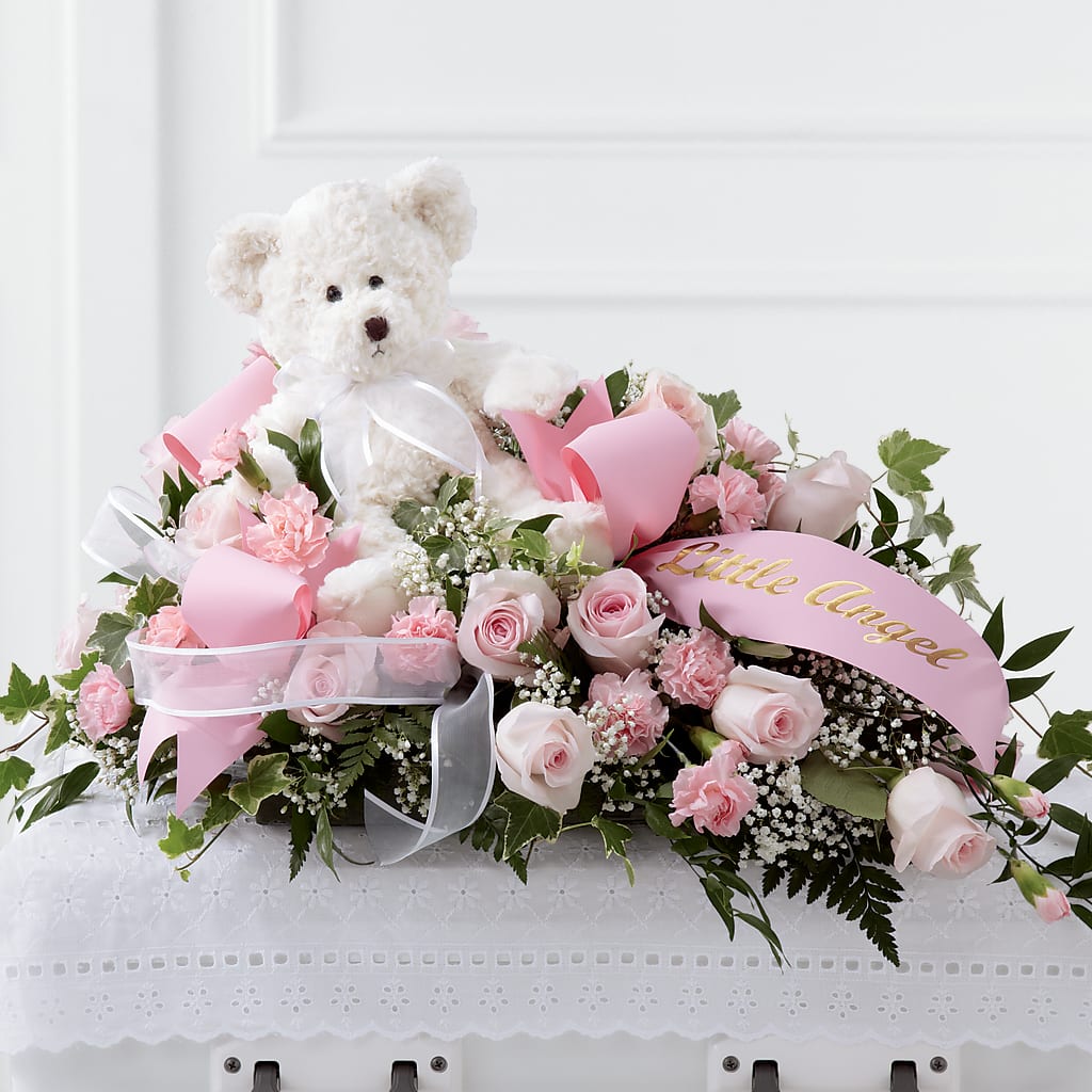 Touch of Sympathy Casket Spray – Gerbes, Wichita KS