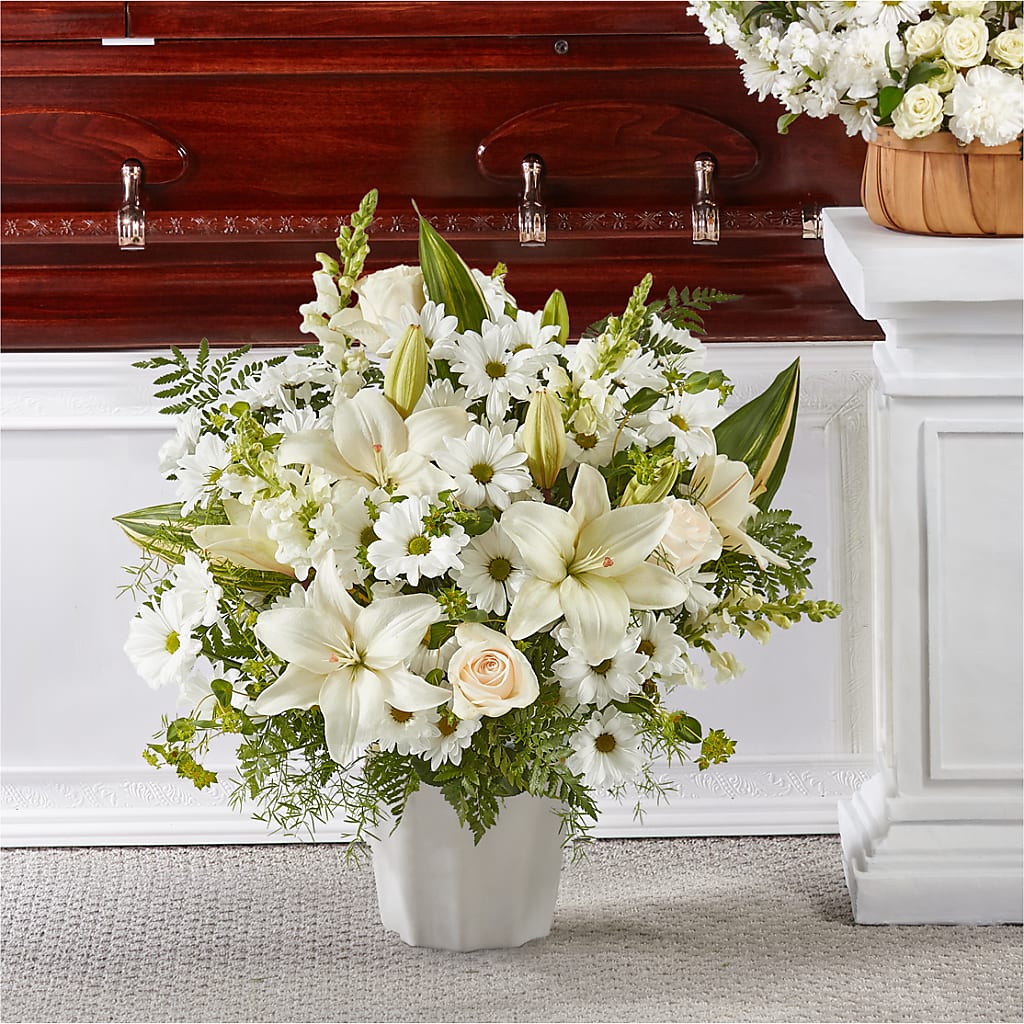 Thoughts of Tranquility Floor Basket – Gerbes, Wichita KS