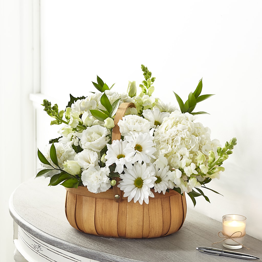Pure Ivory Basket – Gerbes, Wichita KS