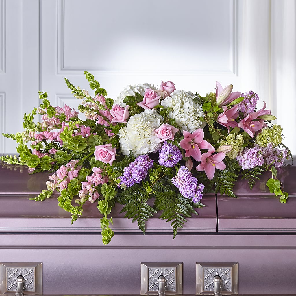 Life's Gratitude Casket Spray – Gerbes, Wichita KS