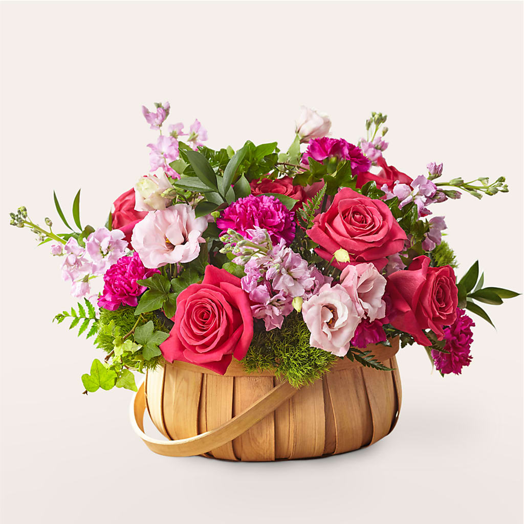 Radiance in Bloom Basket – Gerbes, Wichita KS