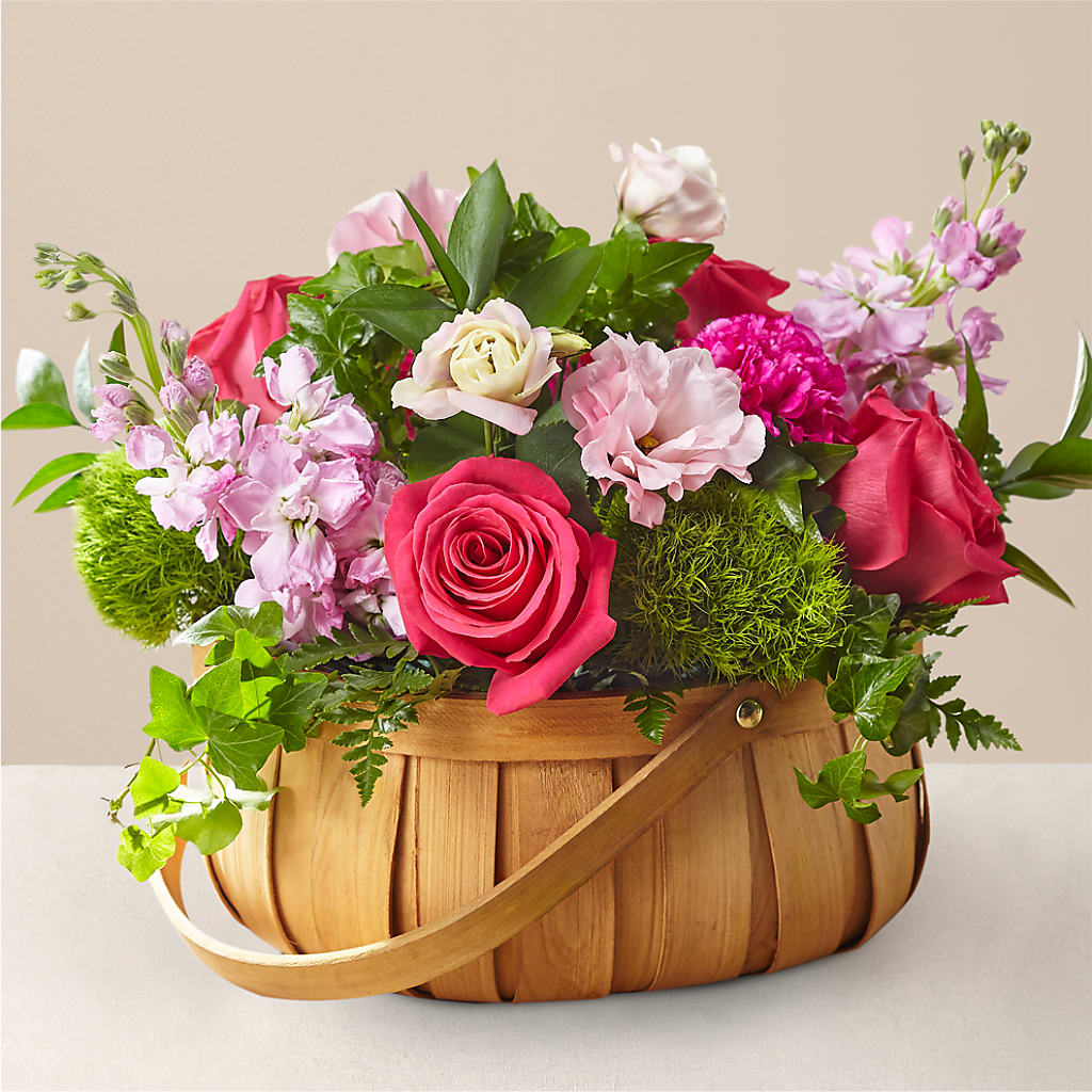 Radiance in Bloom Basket – Gerbes, Wichita KS