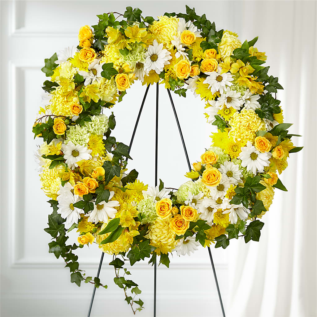Golden Remembrance Wreath – Gerbes, Wichita KS
