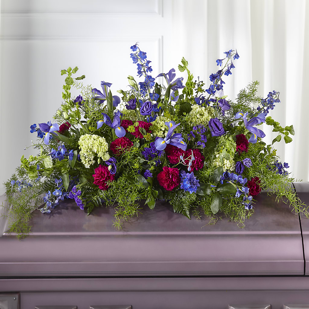 Always Treasured Casket Spray – Gerbes, Wichita KS