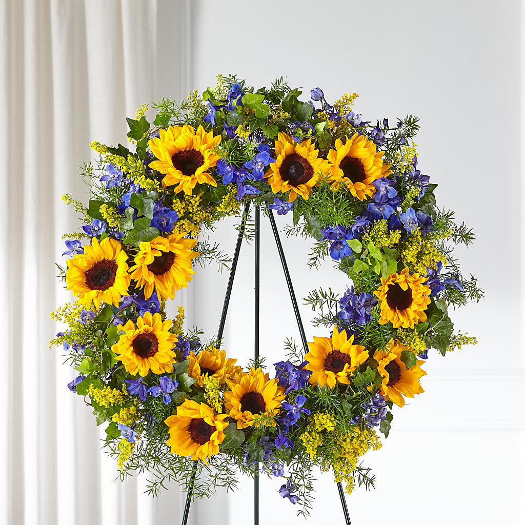 Bright Rays Wreath – Gerbes, Wichita KS