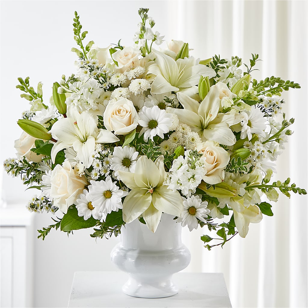Uplifting Urn Arrangement – Gerbes, Wichita KS