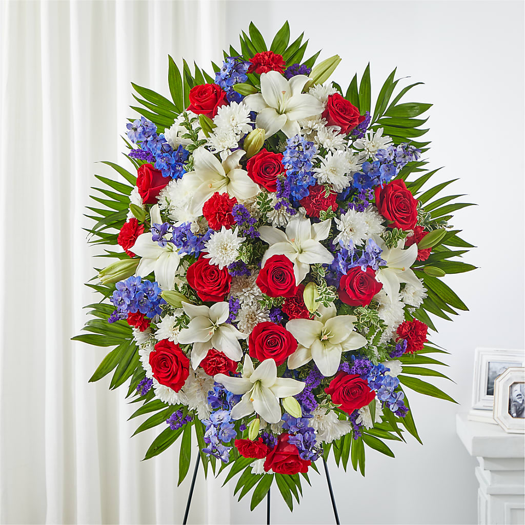 Cherished Service Standing Spray – Gerbes, Wichita KS