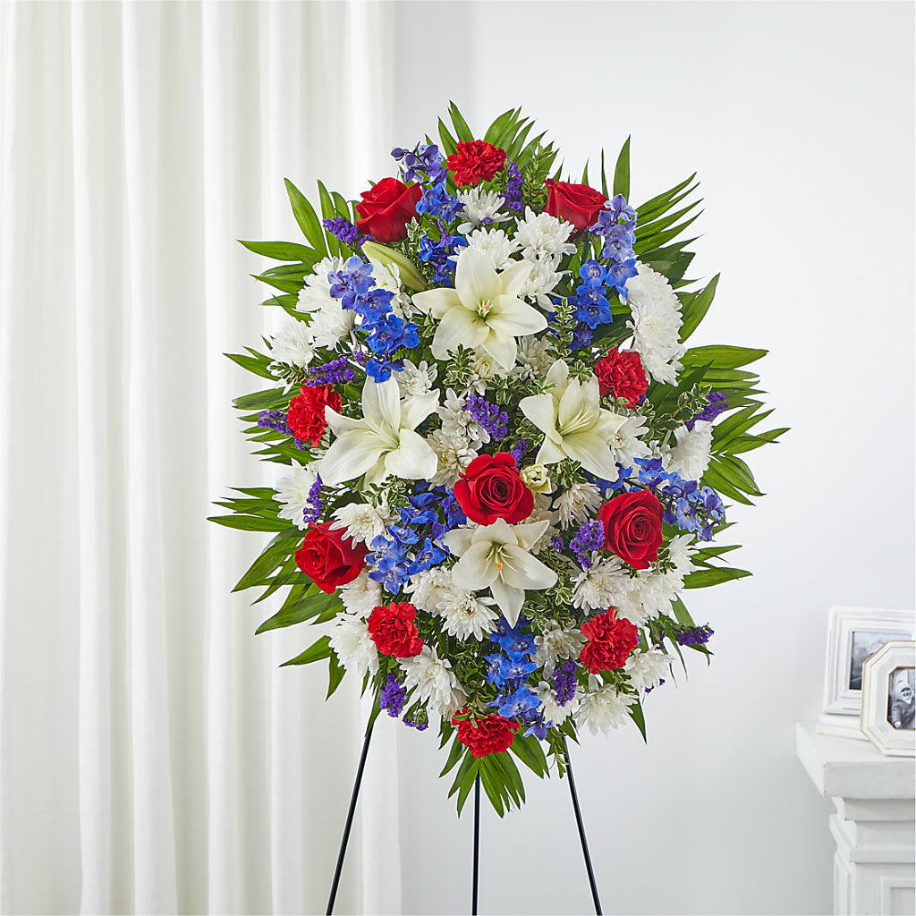 Cherished Service Standing Spray – Gerbes, Wichita KS
