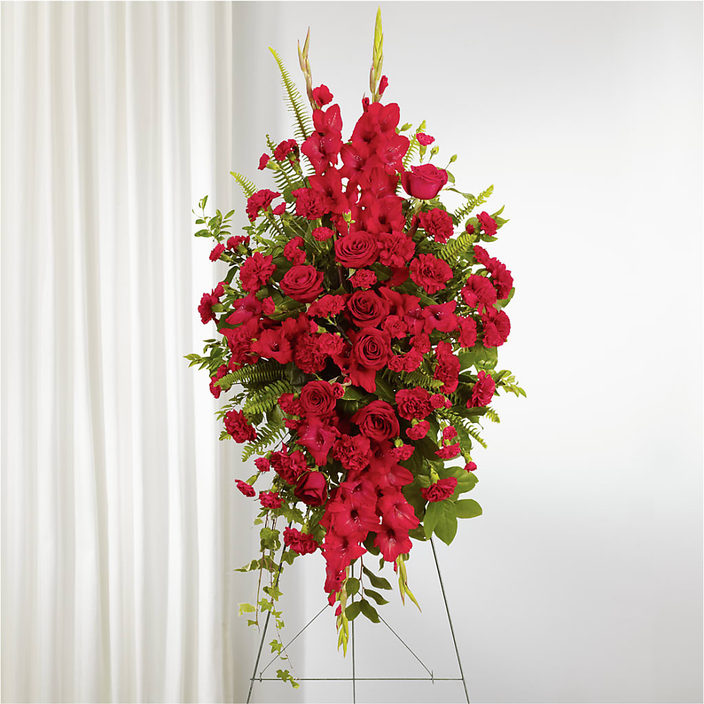 From the Heart Standing Spray – Gerbes, Wichita KS