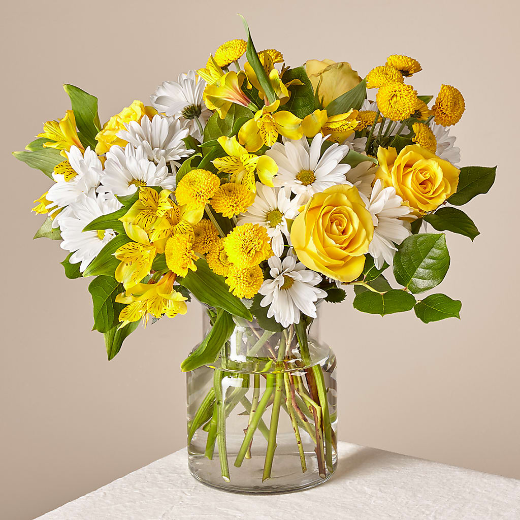 Sunny Sentiments Bouquet – Gerbes, Wichita KS