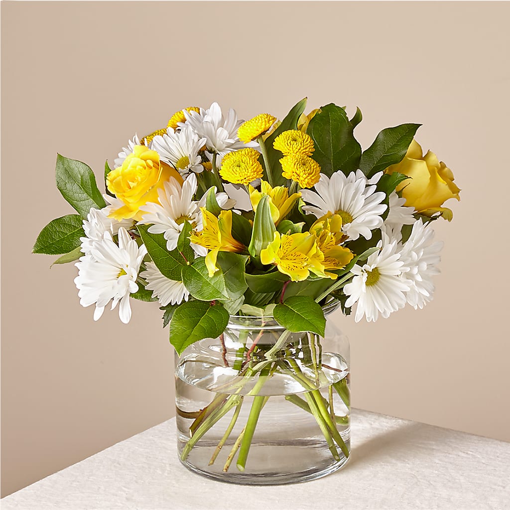 Sunny Sentiments Bouquet – Gerbes, Wichita KS