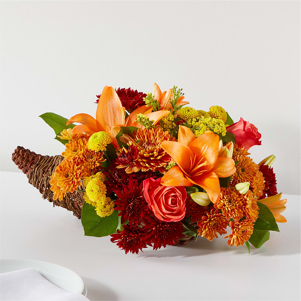 Bouquet of Blessings Cornucopia – Gerbes, Wichita KS