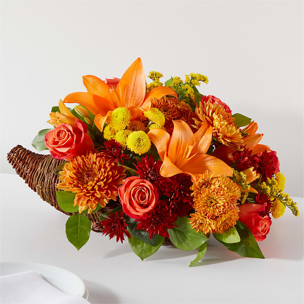 Bouquet of Blessings Cornucopia – Gerbes, Wichita KS