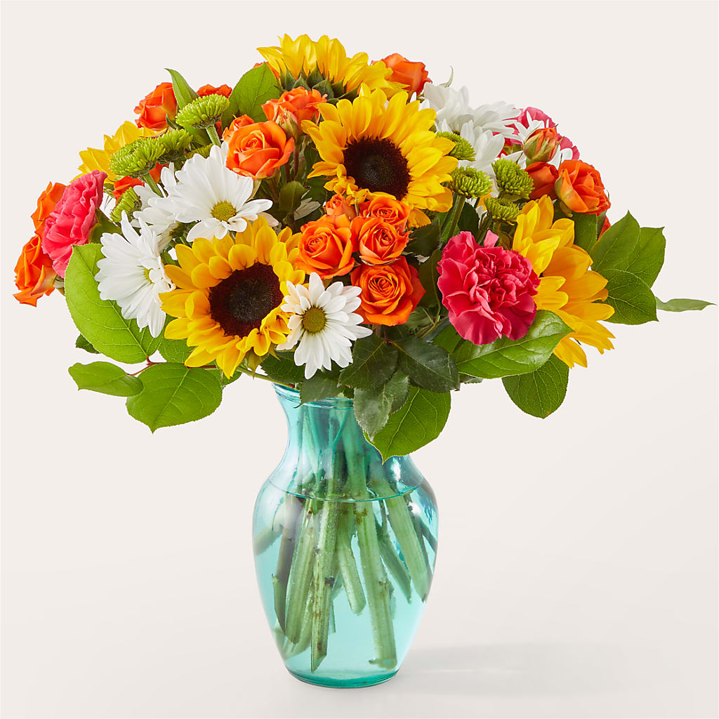Sun-drenched Blooms Bouquet – Gerbes, Wichita KS