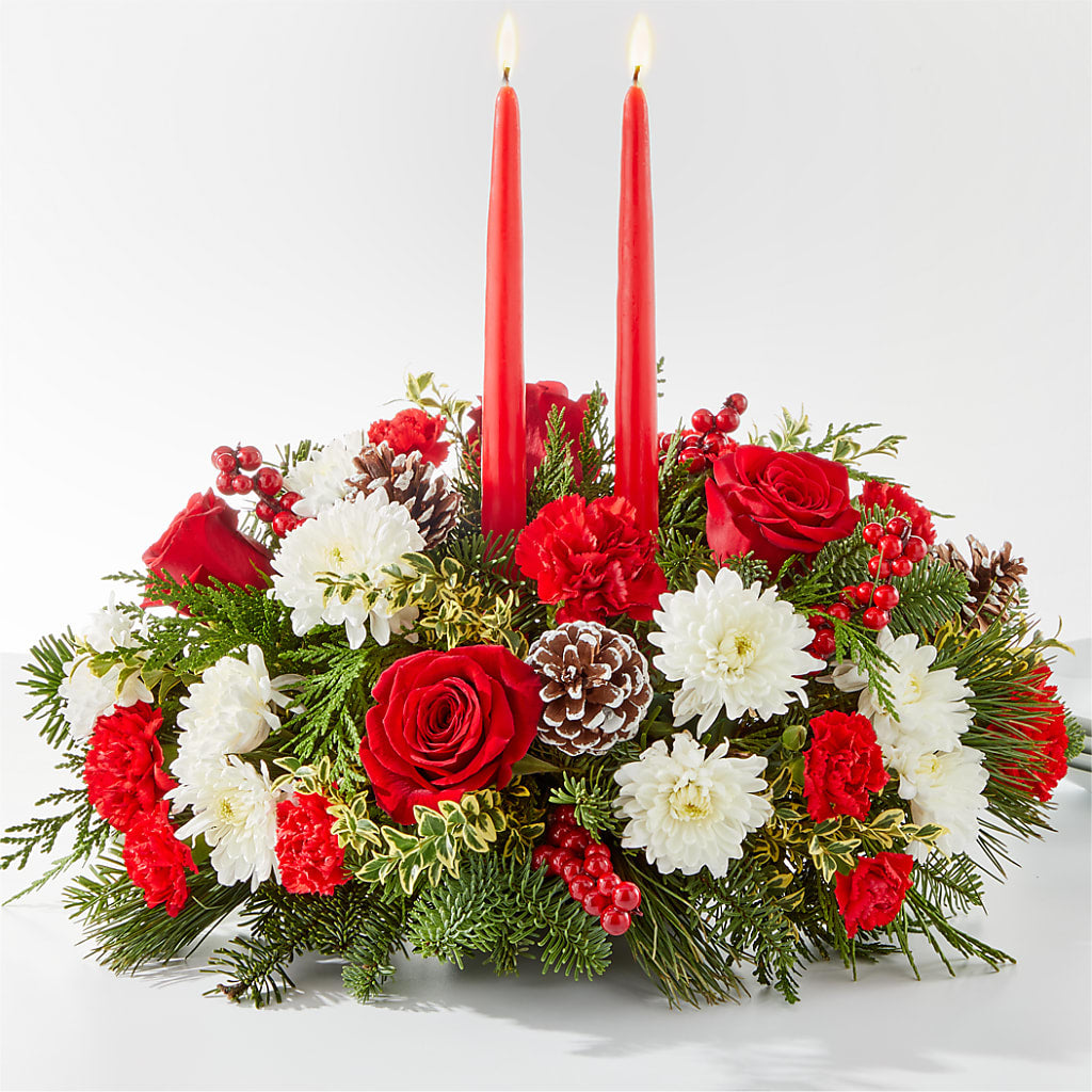 Holiday Soiree Centerpiece – Gerbes, Wichita KS