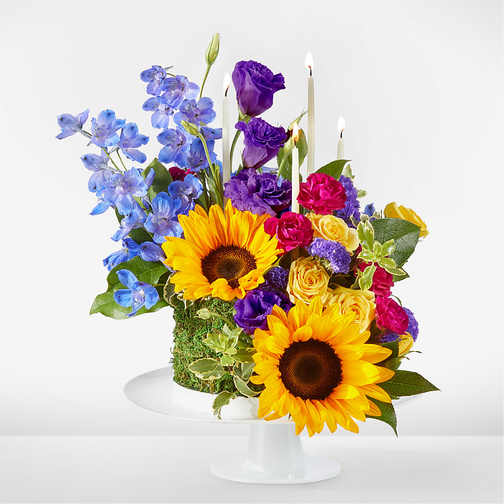Star of the Day Floral Cake – Gerbes, Wichita KS