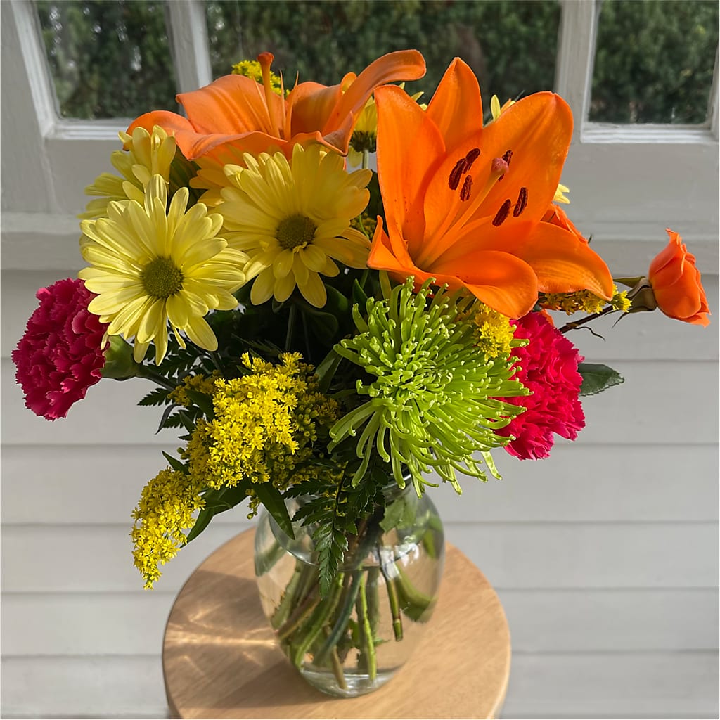 Bold & Bright – A Florist Original –  Gerbes, Wichita KS