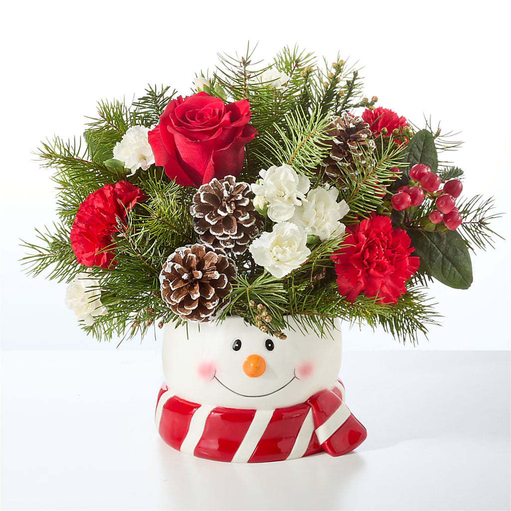 Jolly Snowman Bouquet –  Gerbes, Wichita KS