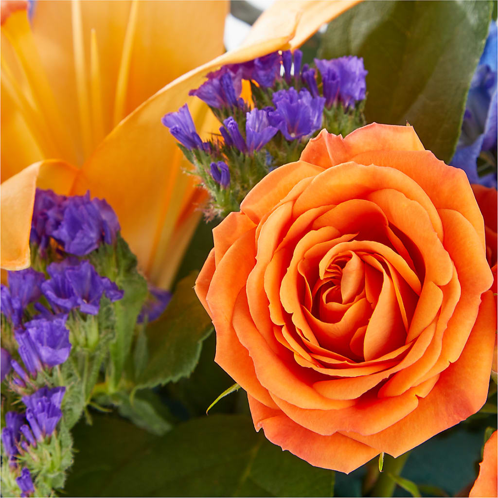 Radiant Citrus Box Bouquet –  Gerbes, Wichita KS