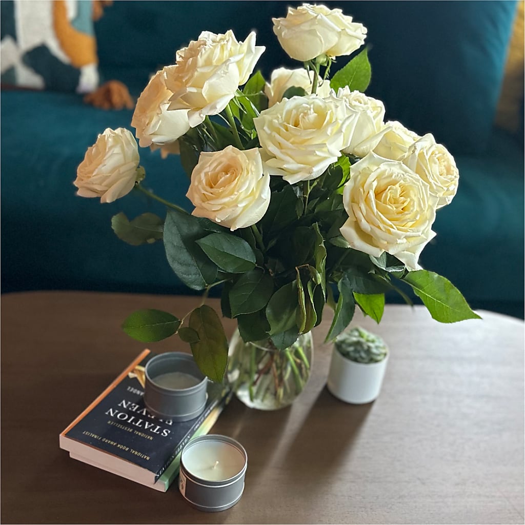 Long Stem Yellow Rose Bouquet –  Gerbes, Wichita KS