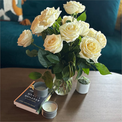 Long Stem Yellow Rose Bouquet –  Gerbes, Wichita KS
