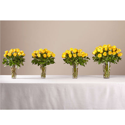 Long Stem Yellow Rose Bouquet –  Gerbes, Wichita KS