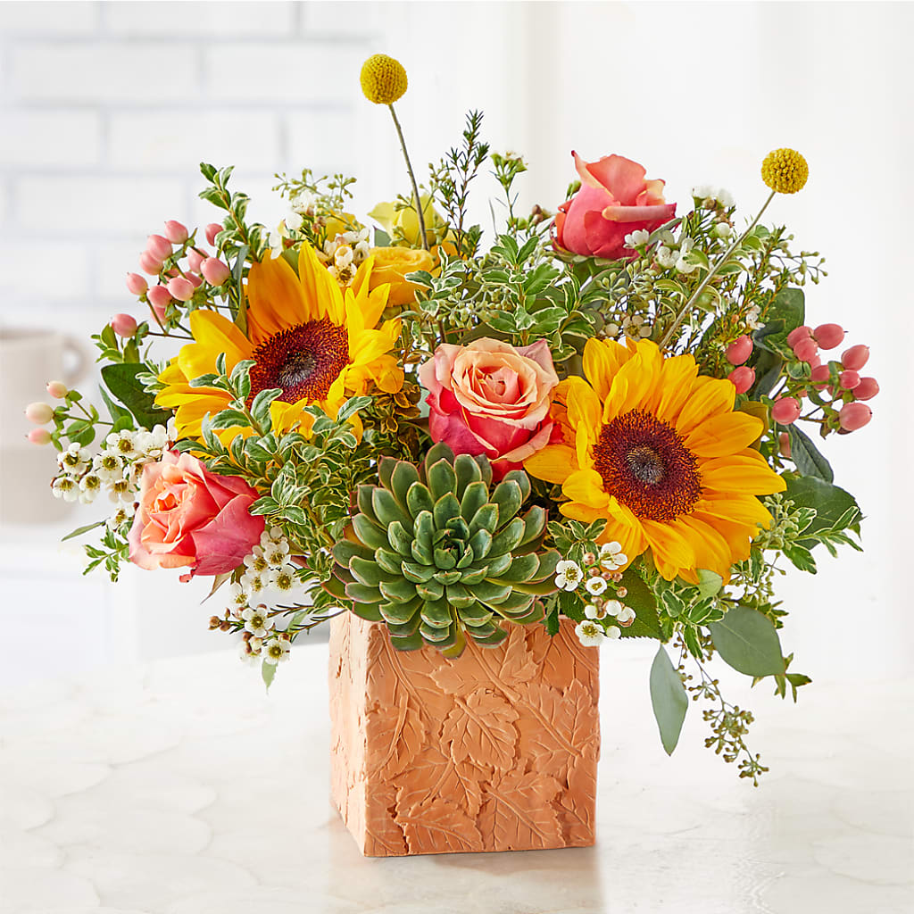 Sunflower Season Bouquet –  Gerbes, Wichita KS