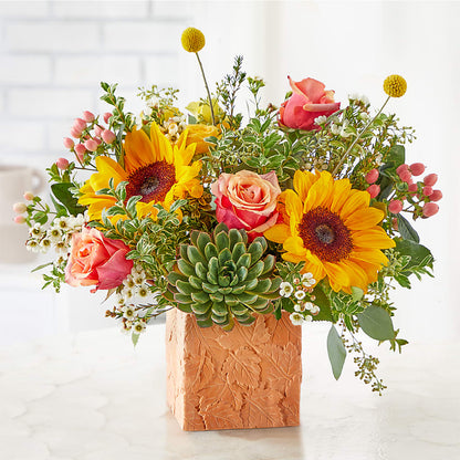 Sunflower Season Bouquet –  Gerbes, Wichita KS