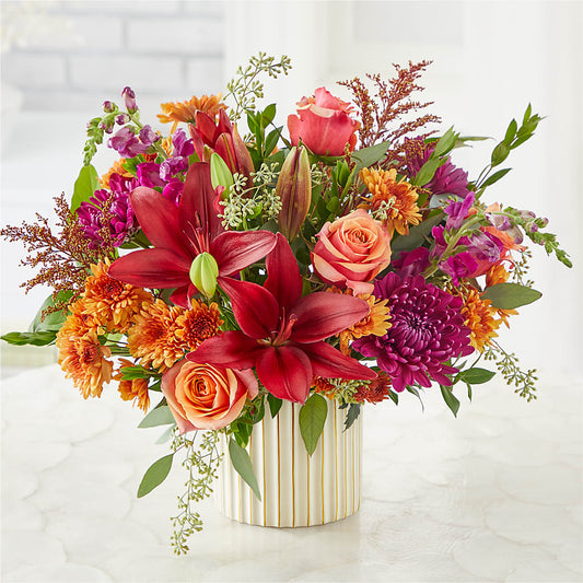 Burgundy Landscape Bouquet –  Gerbes, Wichita KS