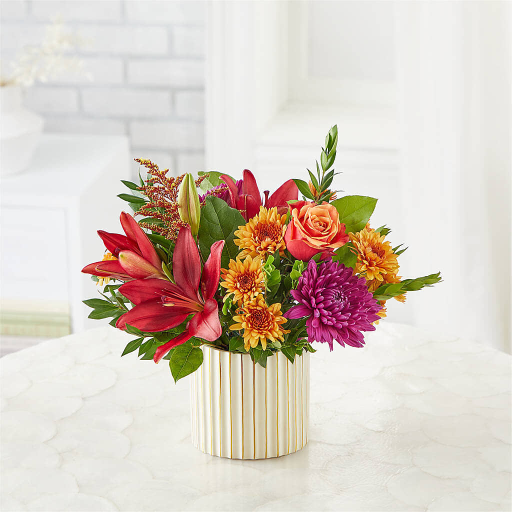 Burgundy Landscape Bouquet –  Gerbes, Wichita KS