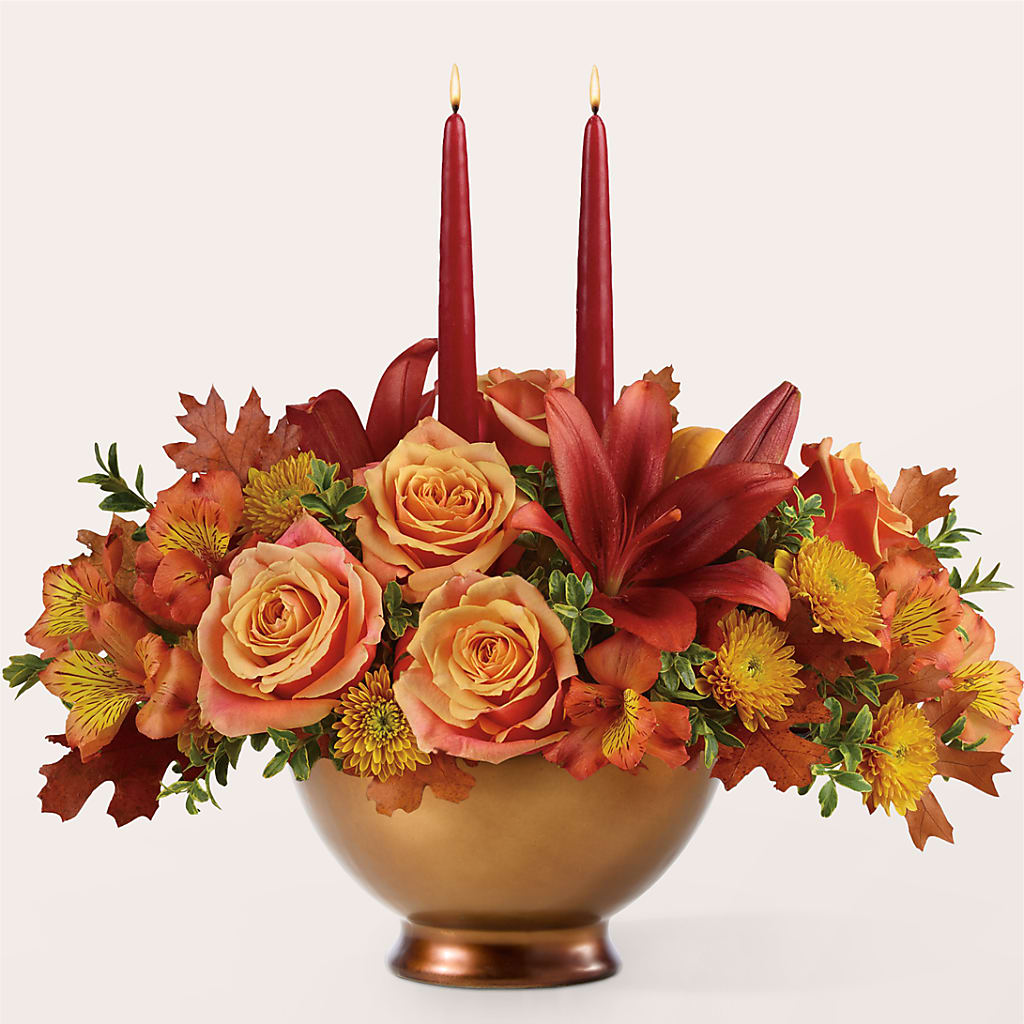 Harvest Table Centerpiece –  Gerbes, Wichita KS