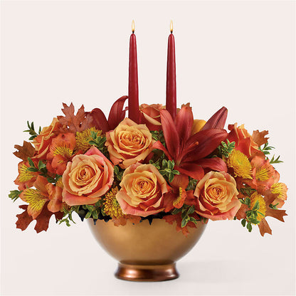 Harvest Table Centerpiece –  Gerbes, Wichita KS
