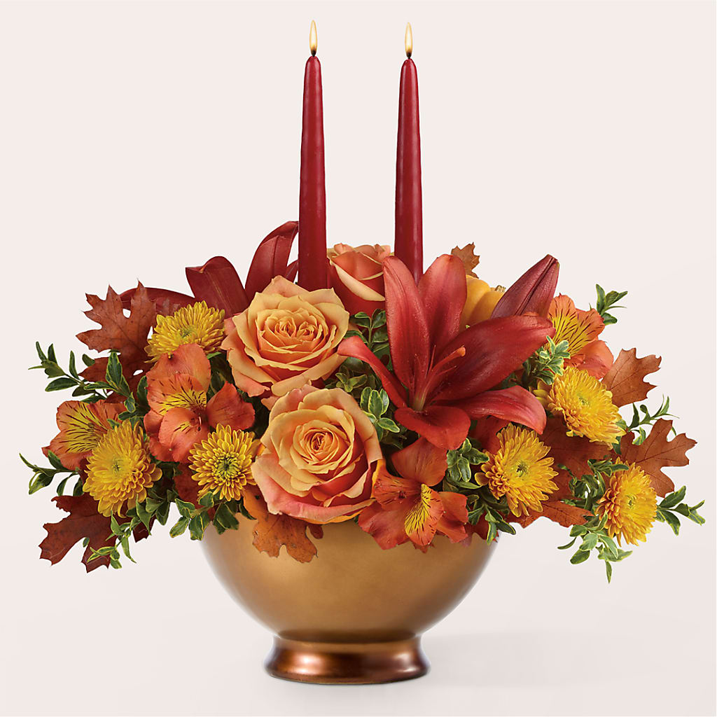 Harvest Table Centerpiece –  Gerbes, Wichita KS