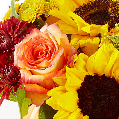 Golden Gourd Pumpkin Bouquet –  Gerbes, Wichita KS