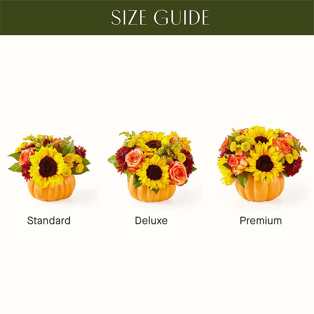Golden Gourd Pumpkin Bouquet –  Gerbes, Wichita KS